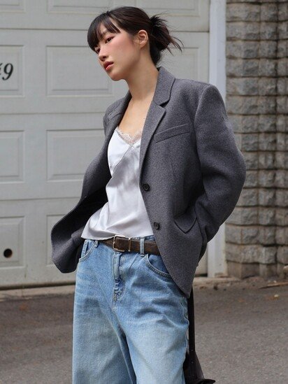 룩캐스트 [20%쿠폰] [단독]에일린 울 핸드메이드 자켓 / AILEEN WOOL HANDMADE JACKET_3colors