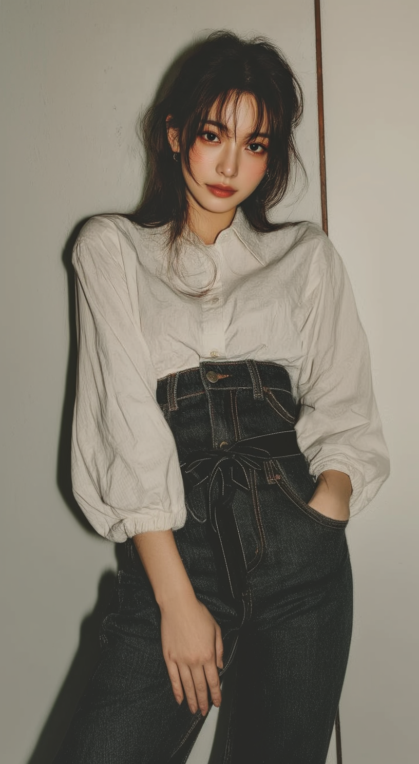 시야쥬 SIOT4075 Leather Bomber Jacket_Brown