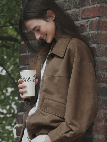 로브로브 [30%+3%쿠폰] MY MOMENT SUEDE BOMBER