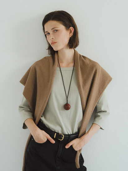 언에디트 O Silk Wool Multiway Knit Scarf_2colors